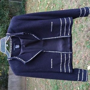 Hook front silk Jacket